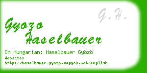 gyozo haselbauer business card