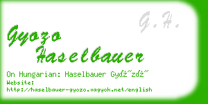 gyozo haselbauer business card
